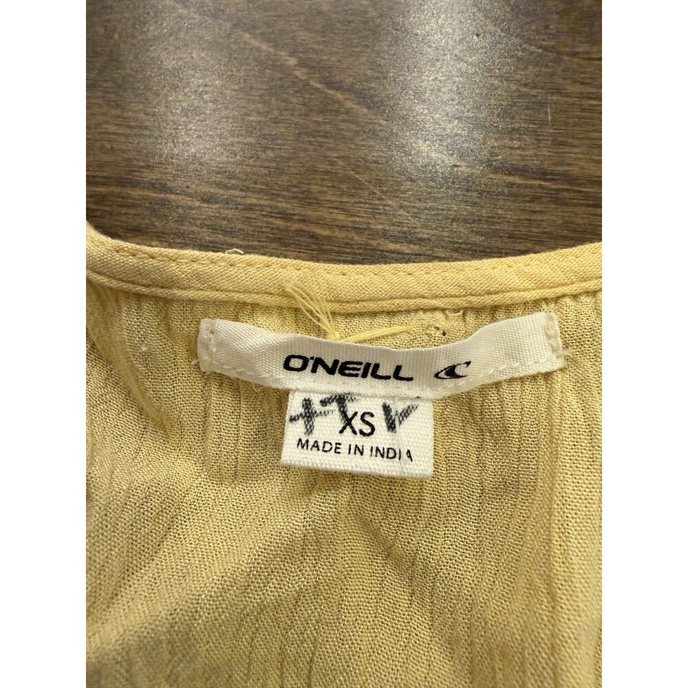 ONeill Womens Yellow Dallas Sleeveless Dress 100% Viscose Size XS NWT New $55 - Picture 5 of 9